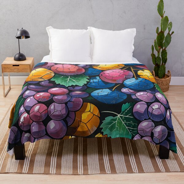 Item preview, grape harvest geometric pattern print designed and sold by dcrc.