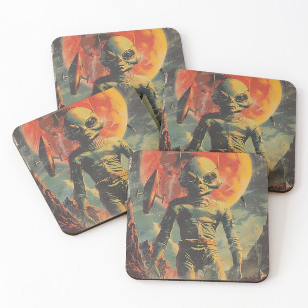 Item preview, Vintage Alien, Sci-Fi Art designed and sold by nomiraclehere.