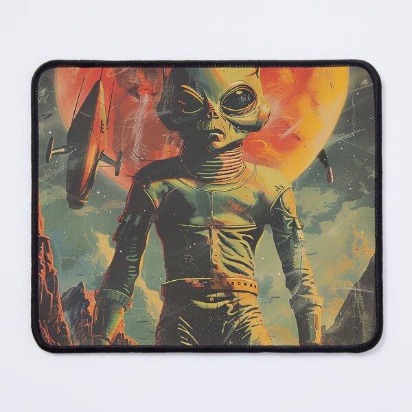 Item preview, Vintage Alien, Sci-Fi Art designed and sold by nomiraclehere.