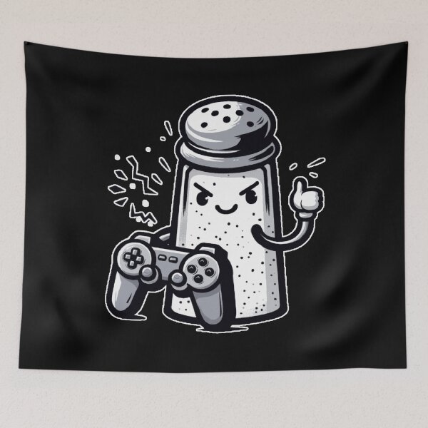 Item preview, Funny Salty Gamer Cartoon designed and sold by OB Print.