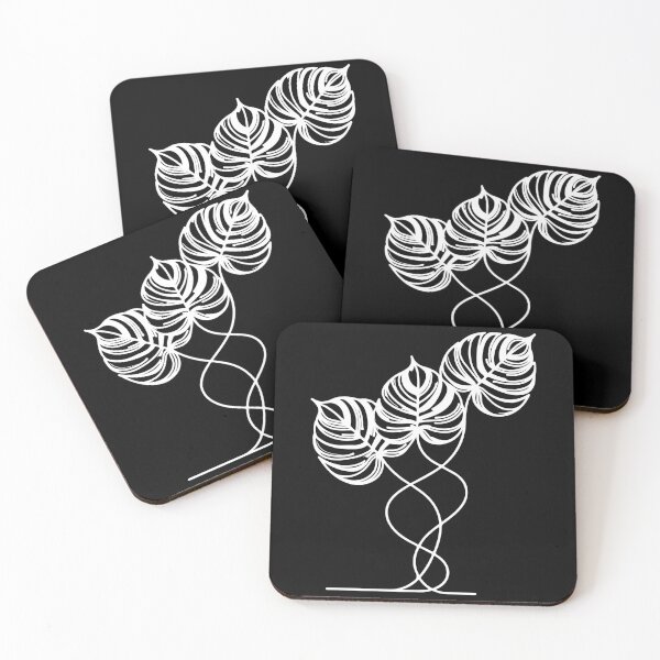 Item preview, Black Trilogy of Monstera Leaves designed and sold by Expressartzone.