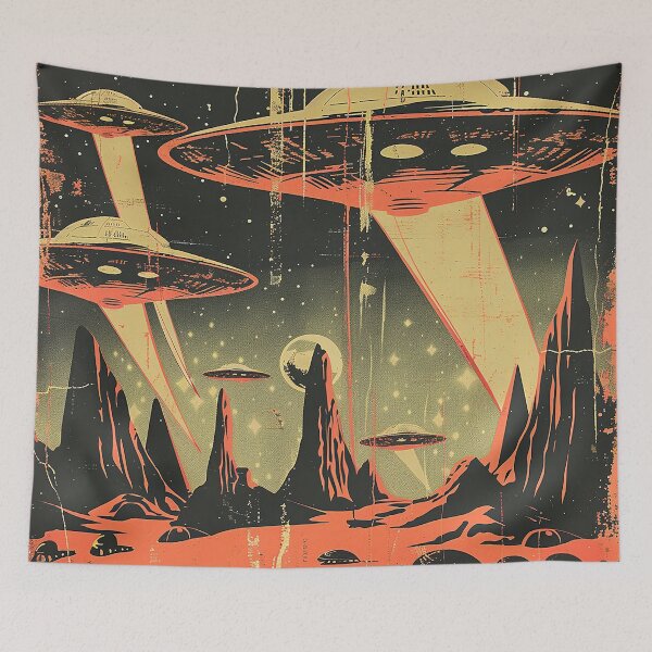 Item preview, Vintage Alien, Sci-Fi Art designed and sold by nomiraclehere.