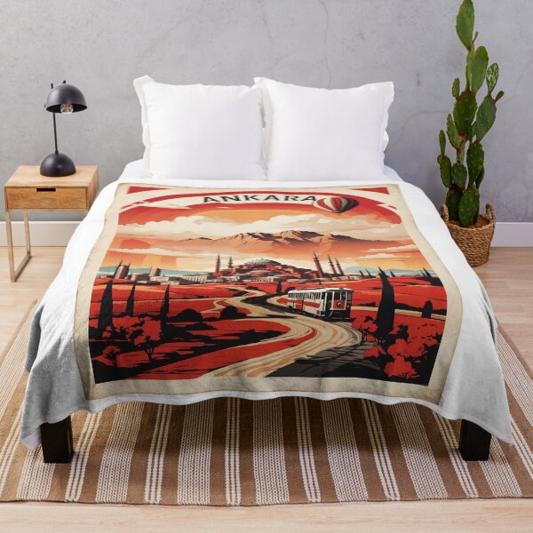 Item preview, Ankara Turkey Vintage Travel Poster designed and sold by TravelersGems.