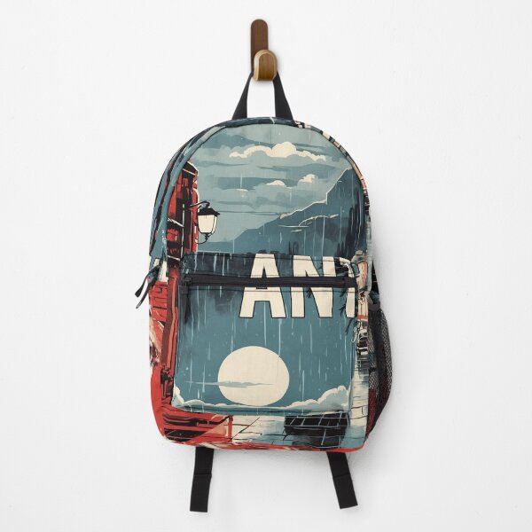 Item preview, Antalya Turkey Rainy Night Vintage Travel Poster Art designed and sold by TravelersGems.