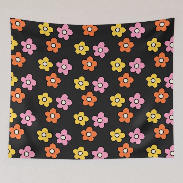 Item preview, Pink Yellow Orange Flowers Pack - Pattern designed and sold by PatternInArt.