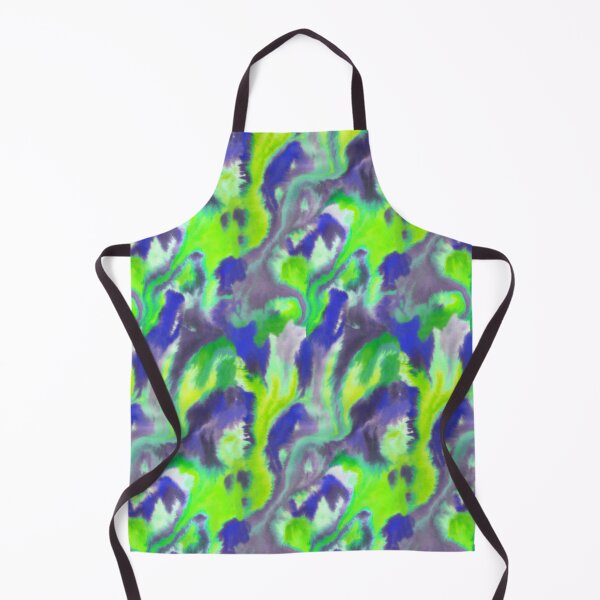 Item preview, Ink fusion water effect acid green designed and sold by Alessandro Remo Mazzoni Remotextiles.