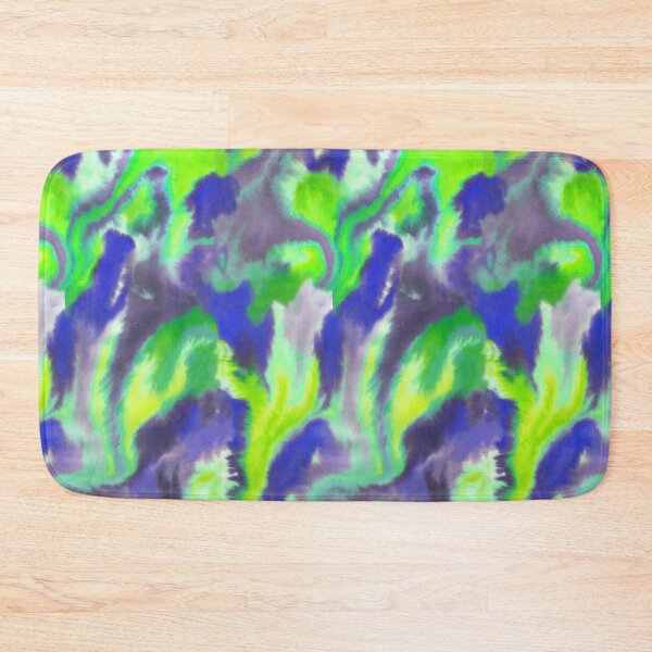 Item preview, Ink fusion water effect acid green designed and sold by Alessandro Remo Mazzoni Remotextiles.