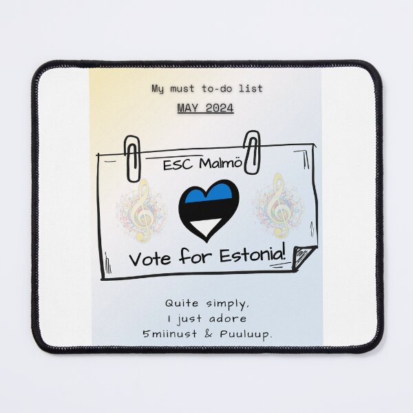Item preview, EUROVISION SONG CONTEST 2024, VOTE FOR ESTONIA designed and sold by CreativeBizarre.