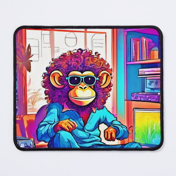 Item preview, Chill Monkey Gaming Setup designed and sold by Health And Fitness Posts e-Store.