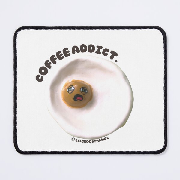 Item preview, Coffee addict, egg art, egg dude, v3 | @lilsboobthangs © designed and sold by lilsboobthangs.