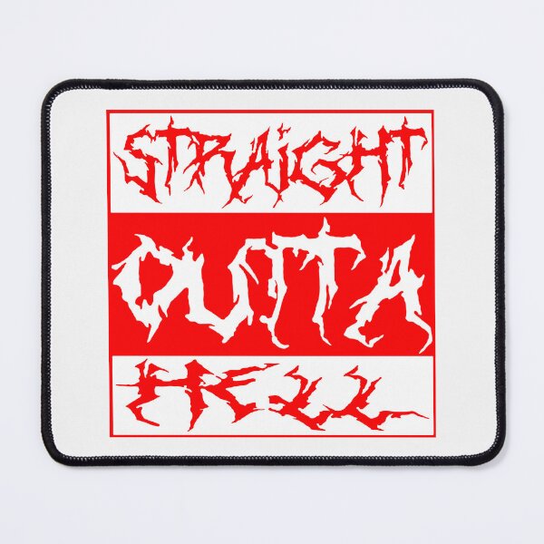 Item preview, Straight Outta Hell;  designed and sold by StickerApe.