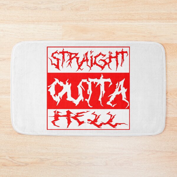 Item preview, Straight Outta Hell;  designed and sold by StickerApe.