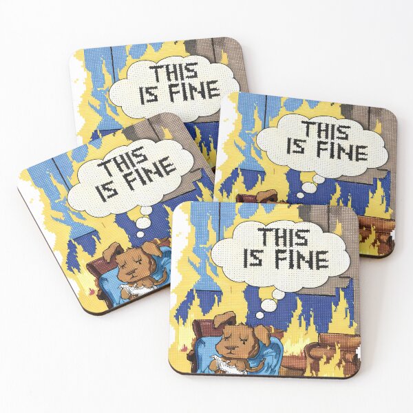 Item preview, This is Fine Funny Meme  Art designed and sold by SpeakingPrint2.