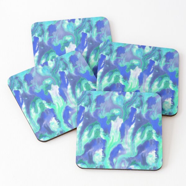 Item preview, Ink fusion water effect blue designed and sold by Alessandro Remo Mazzoni Remotextiles.