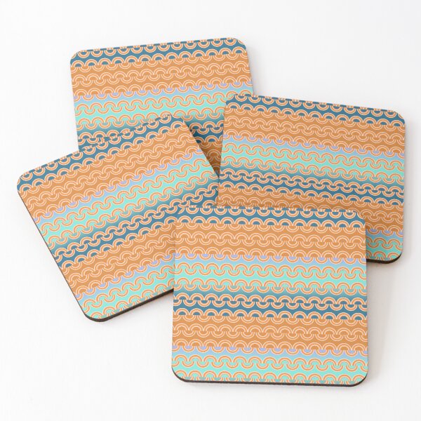 Item preview, Vibrant Waves Ombre Retro  designed and sold by ZucyakSa.