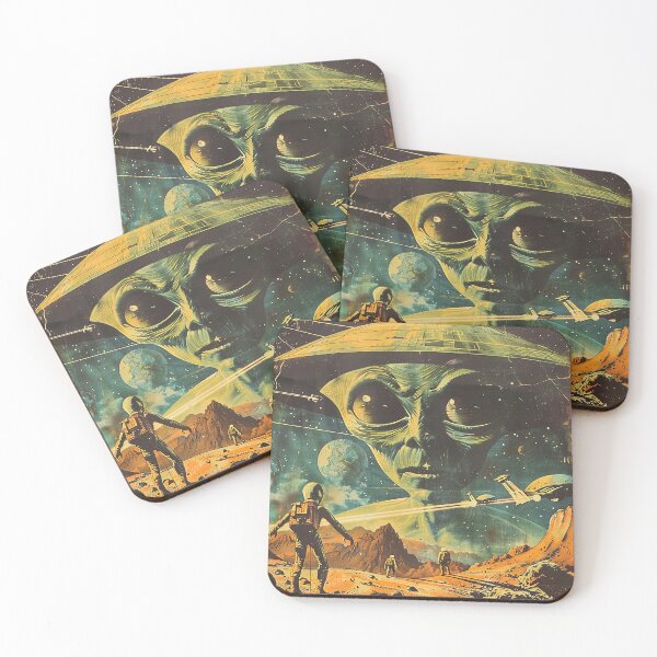 Item preview, Vintage Alien, Sci-Fi Art designed and sold by nomiraclehere.