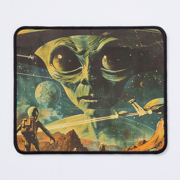 Item preview, Vintage Alien, Sci-Fi Art designed and sold by nomiraclehere.