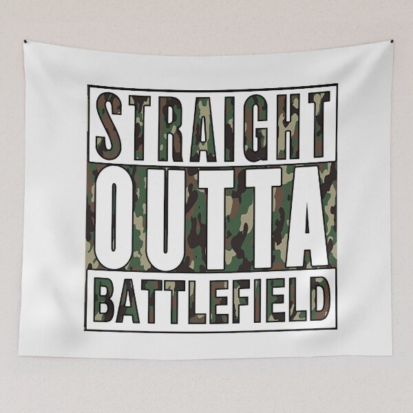 Item preview, Straight Outta Battlefield;  designed and sold by StickerApe.