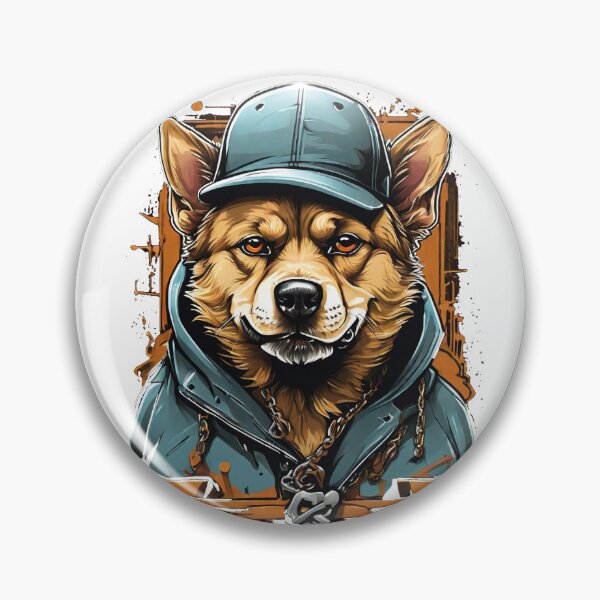 Item preview, gangsta dog cartoon designed and sold by StellarValor.