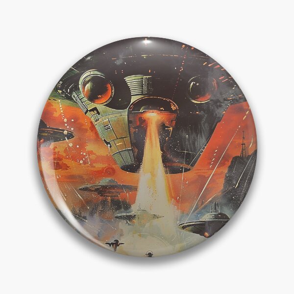 Item preview, Vintage Alien, Sci-Fi Art designed and sold by nomiraclehere.