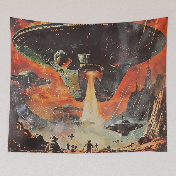 Item preview, Vintage Alien, Sci-Fi Art designed and sold by nomiraclehere.