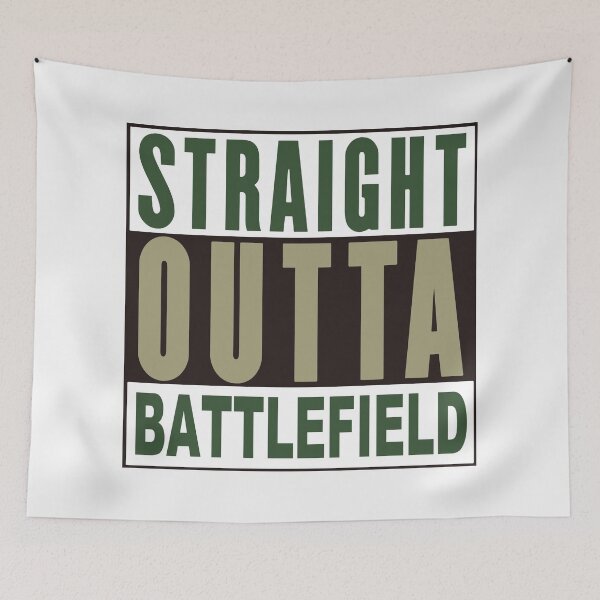 Item preview, Straight Outta Battlefield;  designed and sold by StickerApe.