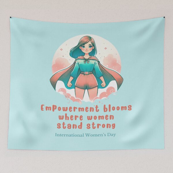 Item preview, International Women’s Day. 2024 March 8th. "Empowerment blooms where women stand strong." designed and sold by Just You Tee | Say It Loud, Wear It Proud.