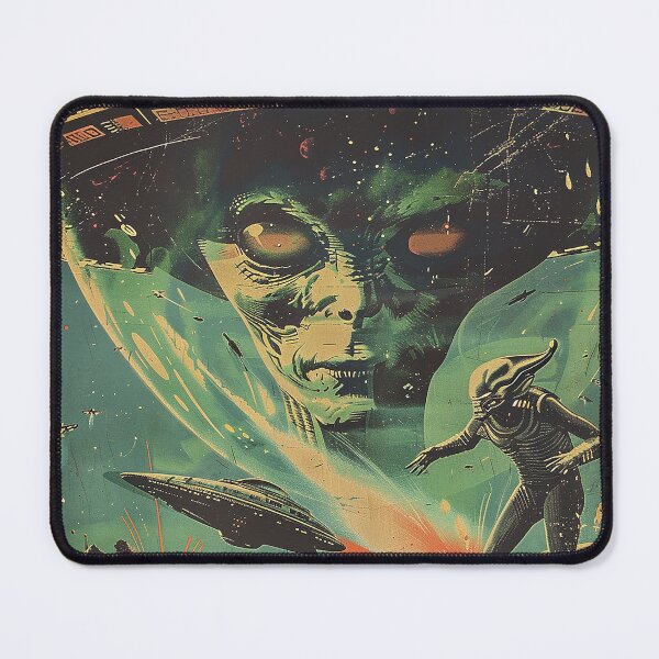 Item preview, Vintage Alien, Sci-Fi Art designed and sold by nomiraclehere.