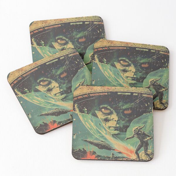 Item preview, Vintage Alien, Sci-Fi Art designed and sold by nomiraclehere.