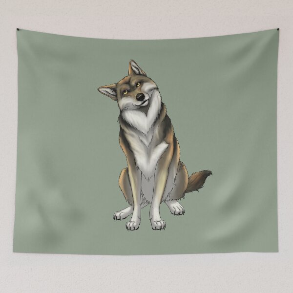 Item preview, Curious Wolf designed and sold by JeMiChi Art.