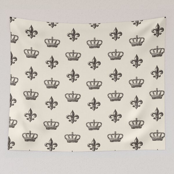 Item preview, Royal Crown & Fleur-de-lis Pattern designed and sold by newburyboutique.