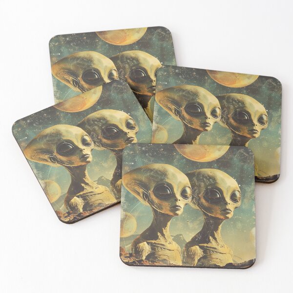 Item preview, Vintage Alien, Sci-Fi Art designed and sold by nomiraclehere.