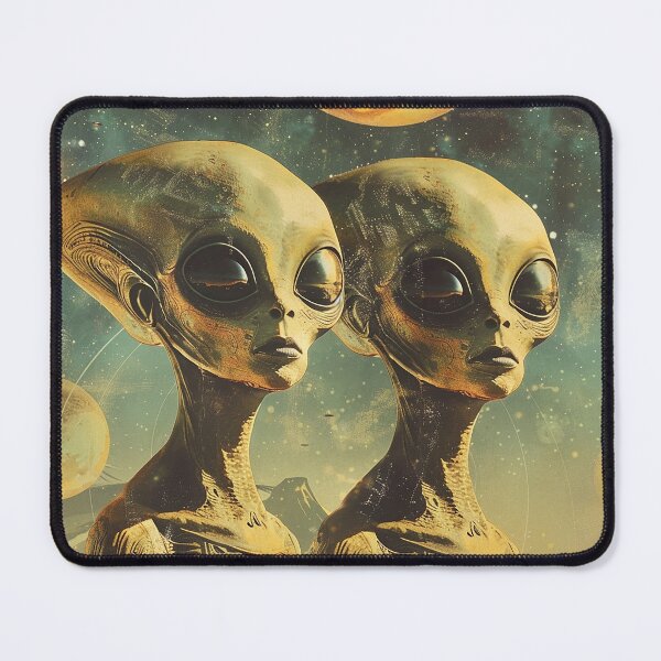 Item preview, Vintage Alien, Sci-Fi Art designed and sold by nomiraclehere.