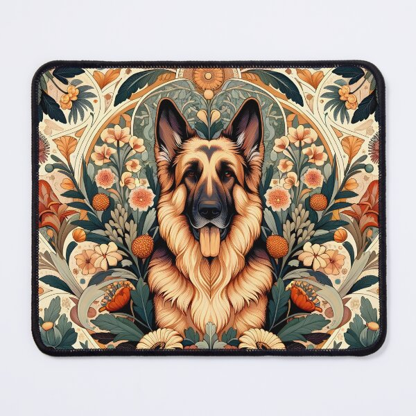 Item preview, German Shepard in floral design. designed and sold by Drew-Drew.