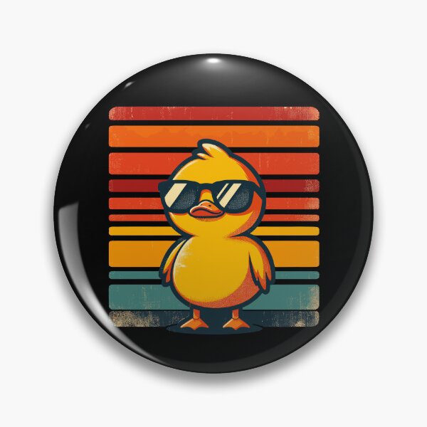 Item preview, Cool Retro Yellow Duck in Sunglasses 70s 80s 90s Funny Duck designed and sold by KsuAnn.