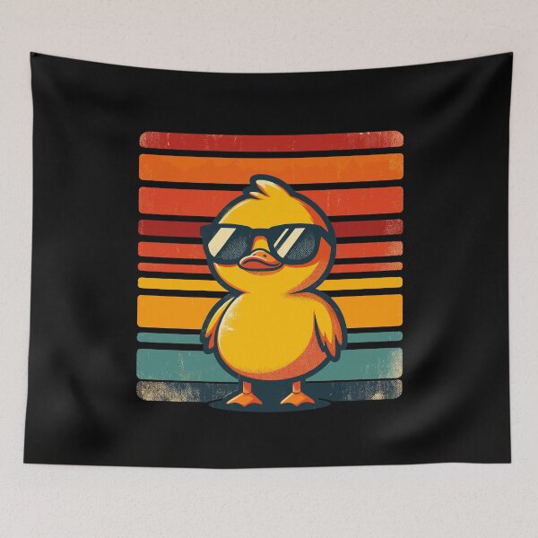 Item preview, Cool Retro Yellow Duck in Sunglasses 70s 80s 90s Funny Duck designed and sold by KsuAnn.