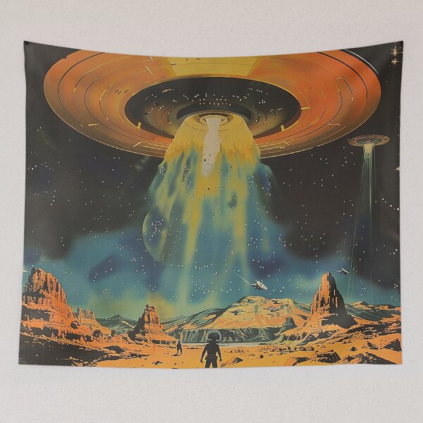 Item preview, Vintage Alien, Sci-Fi Art designed and sold by nomiraclehere.