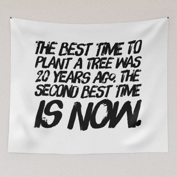 Item preview, Seize the Day Tree – Inspirational Proverb Design designed and sold by Cute-Jory-Store.