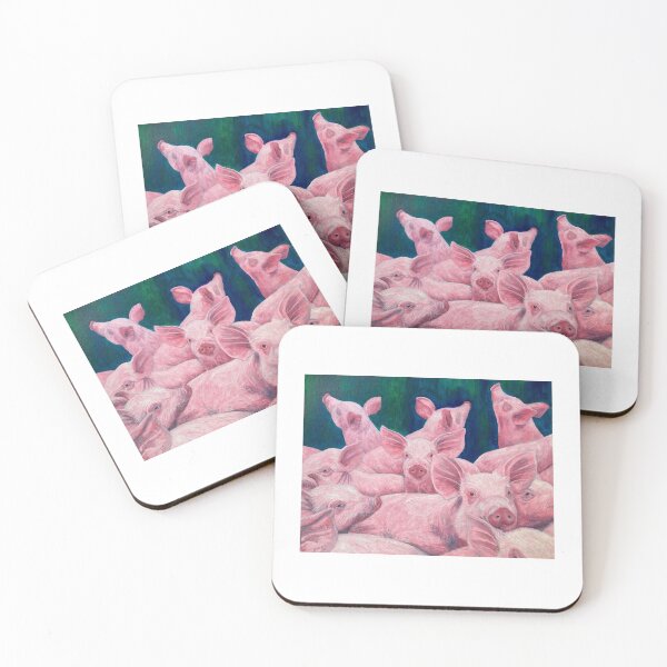 Item preview, Young piglets enjoying the morning air designed and sold by RutlandArt.