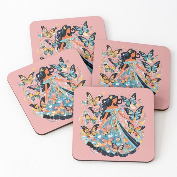 Item preview, woman's dress made up of multicolored butterflies designed and sold by Firas Aljazzar.