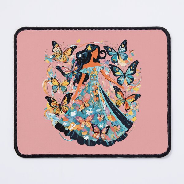 Item preview, woman's dress made up of multicolored butterflies designed and sold by Firas Aljazzar.
