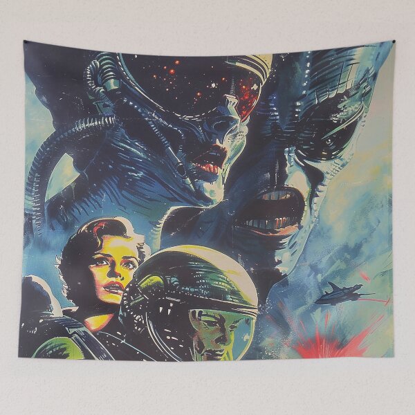 Item preview, Vintage Alien, Sci-Fi Art designed and sold by nomiraclehere.