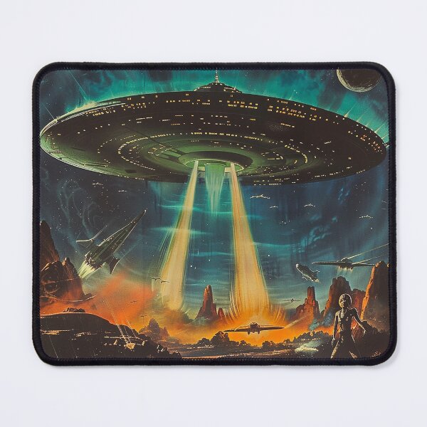 Item preview, Vintage Alien, Sci-Fi Art designed and sold by nomiraclehere.