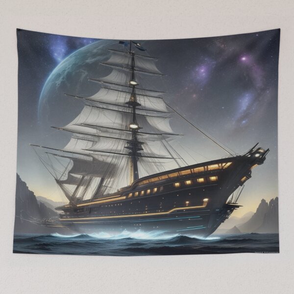Item preview, phosphorescent retrograde satellite schooner designed and sold by Cherryblossom50.