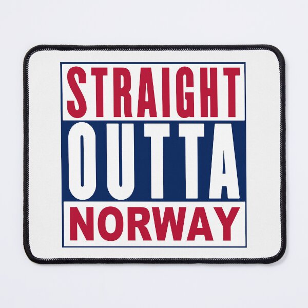 Item preview, Straight Outta Norway; designed and sold by StickerApe.