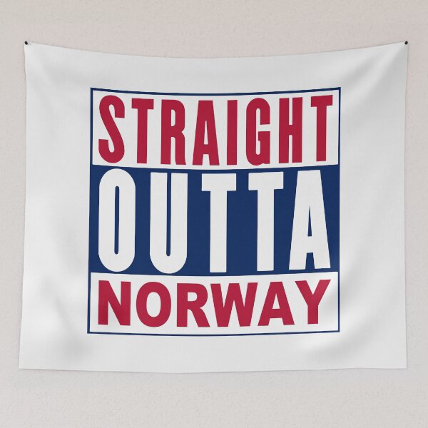 Item preview, Straight Outta Norway;  designed and sold by StickerApe.