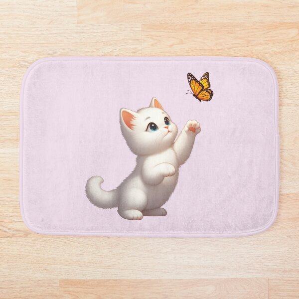 Item preview, Cute Kitten Playing with a Butterfly 01 designed and sold by AstroAppa.