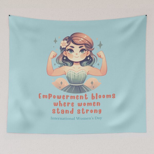 Item preview, International Women’s Day. 2024 March 8th."Empowerment blooms where women stand strong." designed and sold by Just You Tee | Say It Loud, Wear It Proud.