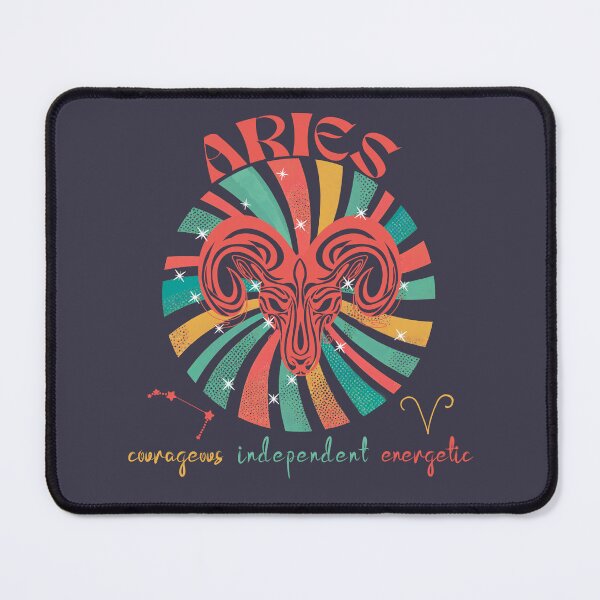 Item preview, Aries Characteristics Personality Traits Retro Vintage designed and sold by stylesip.