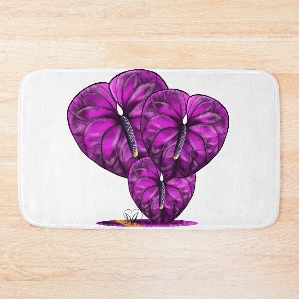 Item preview, Purple anthuriums from Namaloue designed and sold by cheznamaloue.